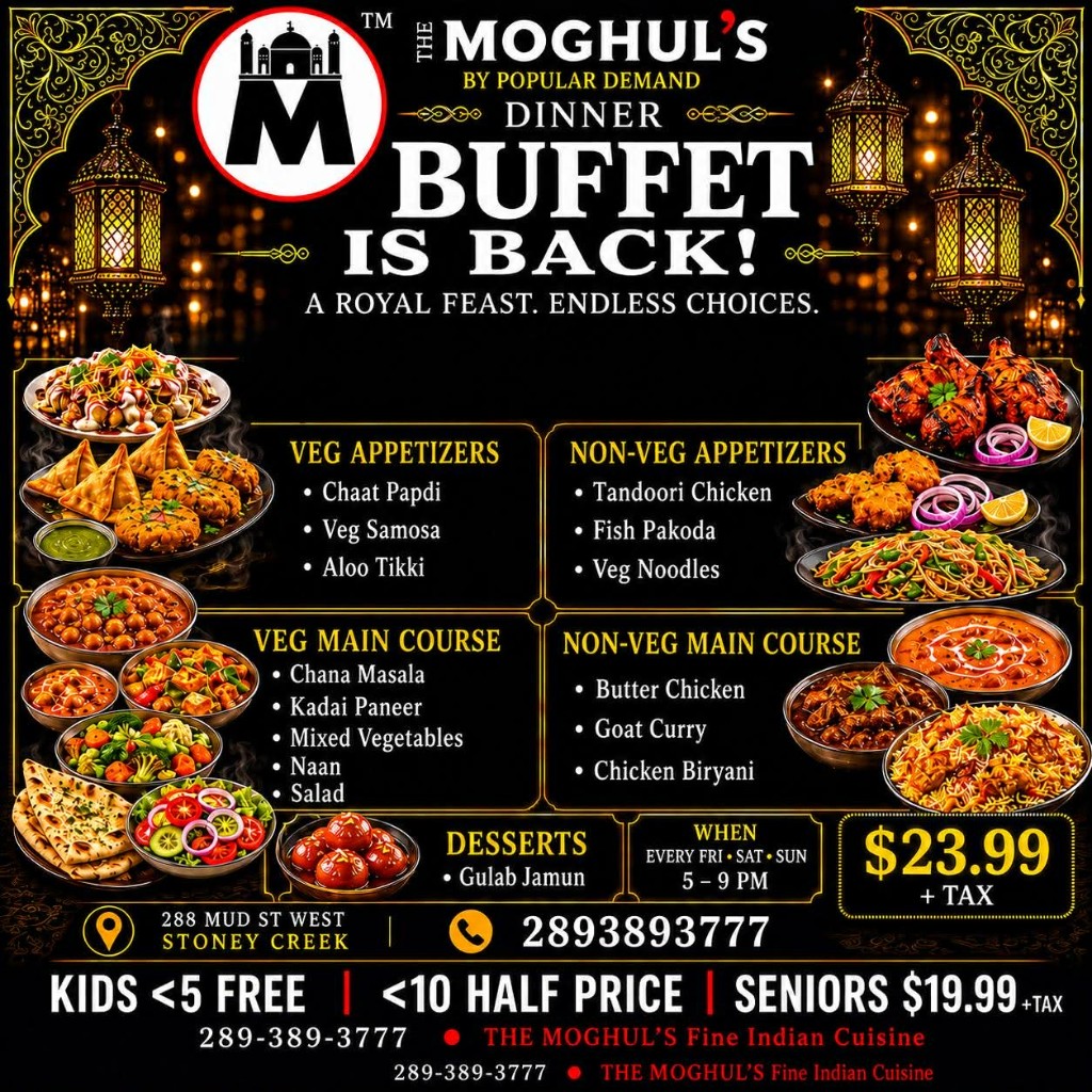 THE MOGHUL'S dinner buffet poster